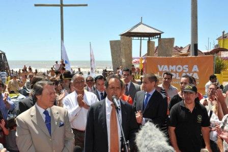 El gobernador bonaerense, Daniel Scioli, puso en marcha hoy el Operativo Sol 2012