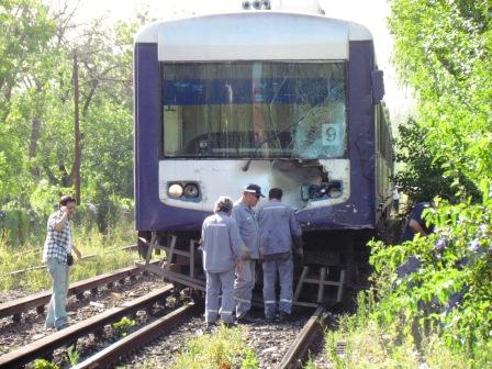 Un Tren embistió a un camión en Tigre 