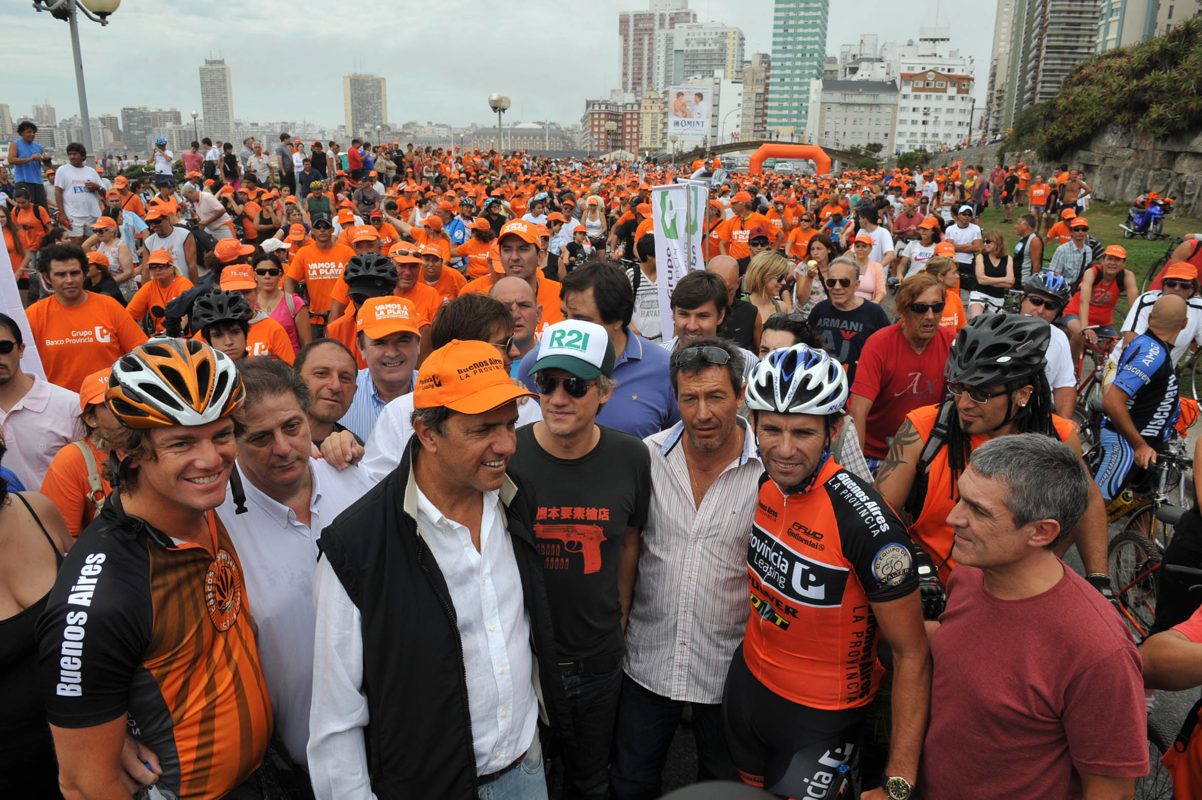 Scioli Participo de la BiciCaminata en Mar del Plata