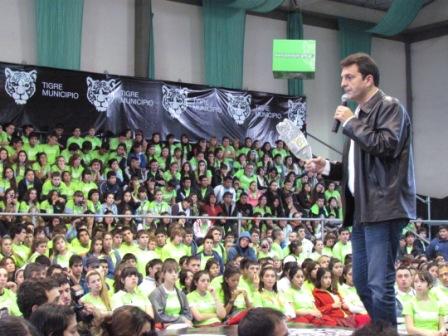 Sergio Massa en el lanzamiento del Tigre Recicla 2012 Sergio Massa en el lanzamiento del Tigre Recicla 2012