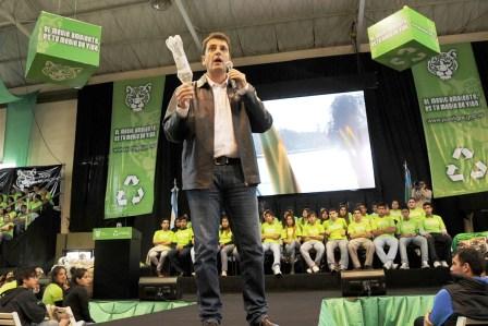 Sergio Massa en el lanzamiento del Tigre Recicla 2012 Sergio Massa en el lanzamiento del Tigre Recicla 2012