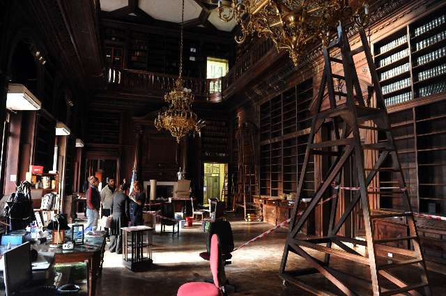 Se inundó la histórica biblioteca de la Legislatura Porteña Se inundó la histórica biblioteca de la Legislatura Porteña