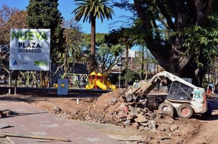 Avanzan las obras de la Plaza Dorrego de San Fernando Avanzan las obras de la Plaza Dorrego de San Fernando
