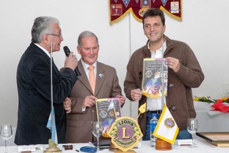Sergio Massa fue agasajado por el Club de Leones de Tigre Sergio Massa fue agasajado por el Club de Leones de Tigre