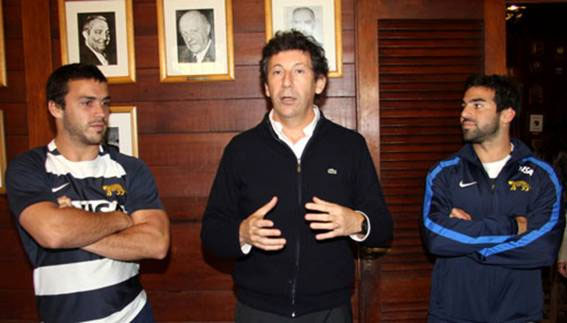 El jefe comunal junto a los sanisidrenses Landajo y Figuerola
El jefe comunal junto a los sanisidrenses Landajo y Figuerola