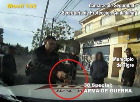 Detienen en Benavidez a dos menores con una pistola 38 Special