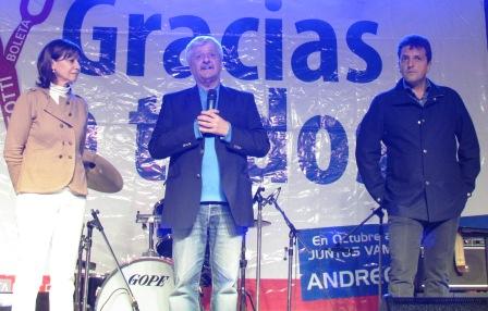 Andreotti festejó junto a Massa el primer aniversario de su victoria