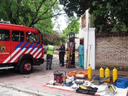 Un obrero murió tras un derumbe en una casa de San Isidro Un obrero murió tras un derumbe en una casa de San Isidro