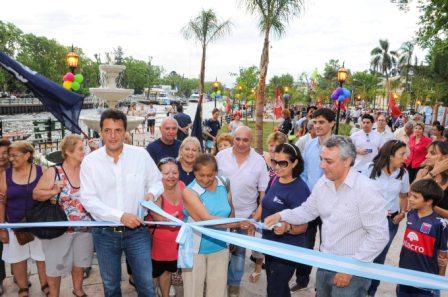 Massa inauguró un nuevo espacio público al río: El Paseo Del Tigre