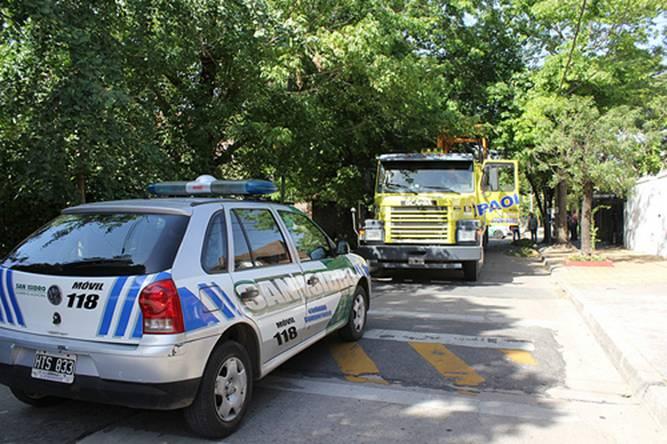 Secuestraron un camión que destrozó cables y ramas en San Isidro