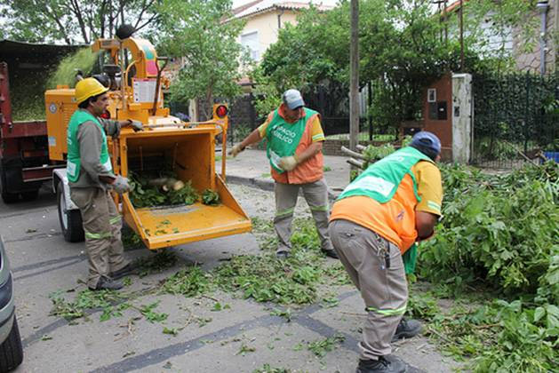 Amplio operativo de limpieza tras el temporal en San Isidro