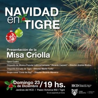 Tigre festeja la Navidad con la presentación de la Misa Criolla Tigre festeja la Navidad con la presentación de la Misa Criolla