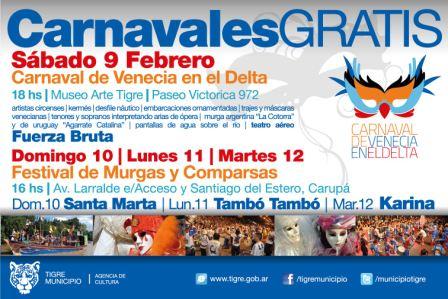 Tigre se prepara para vivir sus carnavales 2013 Tigre se prepara para vivir sus carnavales 2013