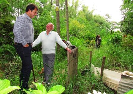 Sergio Massa durante la recorrida realizada hoy de los distintos dragados que está llevando adelante el Municipio Sergio Massa durante la recorrida realizada hoy de los distintos dragados que está llevando adelante el Municipio
