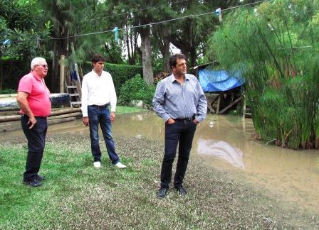 Sergio Massa durante la recorrida realizada hoy de los distintos dragados que está llevando adelante el Municipio Sergio Massa durante la recorrida realizada hoy de los distintos dragados que está llevando adelante el Municipio