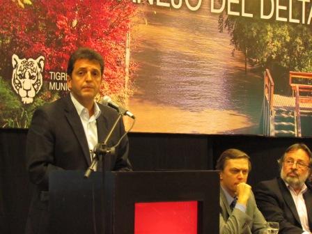 Sergio Massa presentó el Plan de Manejo del Delta Sergio Massa presentó el Plan de Manejo del Delta