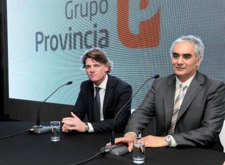 Santiago Montoya y Nicolás Scioli presentaron la nueva identidad del Grupo Provincia Santiago Montoya y Nicolás Scioli presentaron la nueva identidad del Grupo Provincia