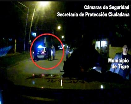 Por las cámaras de Tigre atrapan a delincuente en acción Por las cámaras de Tigre atrapan a delincuente en acción