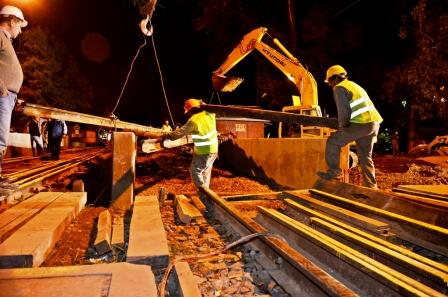 Luego de intensos trabajos sobre las vías, comienza la etapa final del Túnel de Simón de Iriondo Luego de intensos trabajos sobre las vías, comienza la etapa final del Túnel de Simón de Iriondo