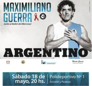 Maximiliano Guerra presenta el espectáculo El Argentino en San Fernando Maximiliano Guerra presenta el espectáculo El Argentino en San Fernando