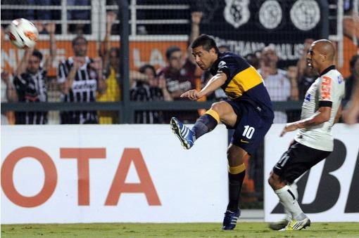 Juan Román Riquelme le sirvió a Boca Juniors en la noche de este miércoles para empatar con el Corinthians Juan Román Riquelme le sirvió a Boca Juniors en la noche de este miércoles para empatar con el Corinthians