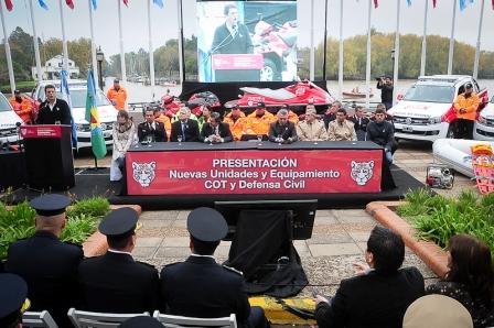 Massa puso en servicio más unidades y equipamiento para fortalecer la seguridad en Tigre