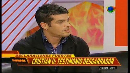 Cristian U confesó que fue un chico golpeado Cristian U confesó que fue un chico golpeado