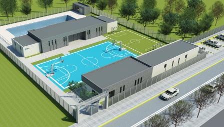 comenzaron las obras del nuevo Polideportivo N°5 en Villa Jardín comenzaron las obras del nuevo Polideportivo N°5 en Villa Jardín