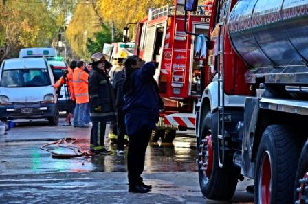 Un incendio afecto a siete casas del barrio Alsina de San Fernando Un incendio afecto a siete casas del barrio Alsina de San Fernando