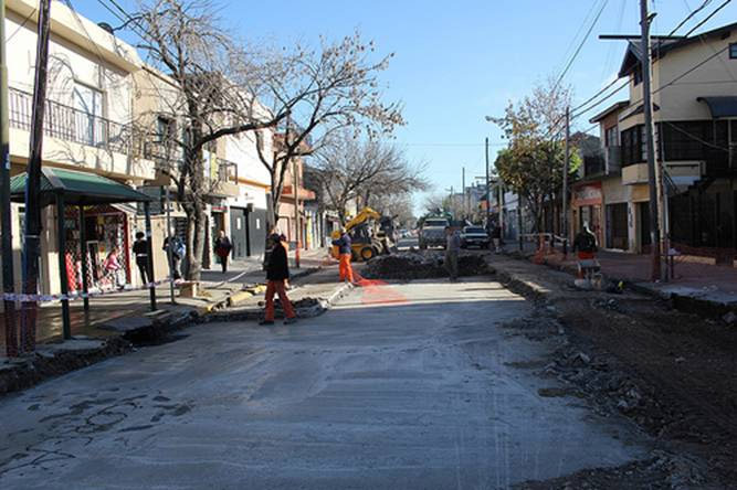 Avanzan las mejoras en avenida Ader en Boulogne Avanzan las mejoras en avenida Ader en Boulogne