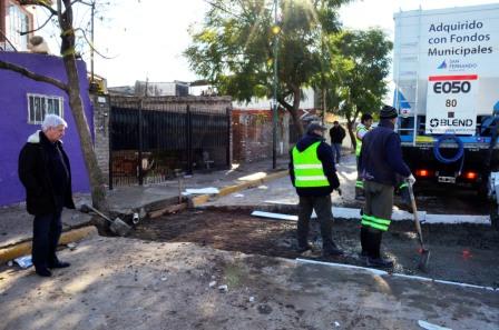 Luis Andreotti presentó el nuevo camión hormigonero adquirido con fondos municipales