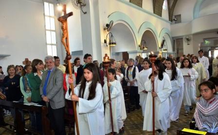 Luis Andreotti compartió con vecinos la fiesta patronal de Nuestra Señora de La Guardia