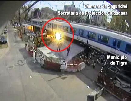 Las cámaras de Tigre detectaron el descarrilamiento de un tren del Mitre Las cámaras de Tigre detectaron el descarrilamiento de un tren del Mitre
