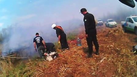 El trabajo coordinado por Protección Ciudadana de San Fernando, permitió extinguir un gran incendio en las Islas