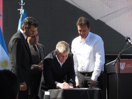 Sergio Massa presentó el cerrojo digital de lectura de patentes