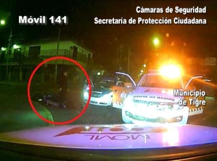 Cae filmado en Tigre un peligroso prófugo armado Cae filmado en Tigre un peligroso prófugo armado