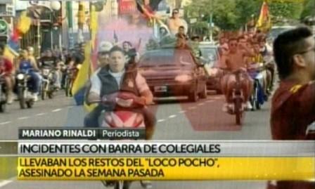 Agresiones y daños durante cortejo de barra brava asesinado en Vicente López Agresiones y daños durante cortejo de barra brava asesinado en Vicente López