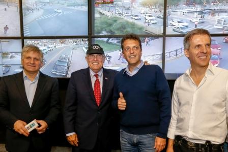 Massa y Giuliani recorrieron el Centro de Operaciones Tigre