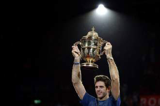 Del Potro venció a Federer y se quedó con el título Del Potro venció a Federer y se quedó con el título