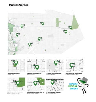 Ya funcionan siete puntos verdes en San Martín Ya funcionan siete puntos verdes en San Martín