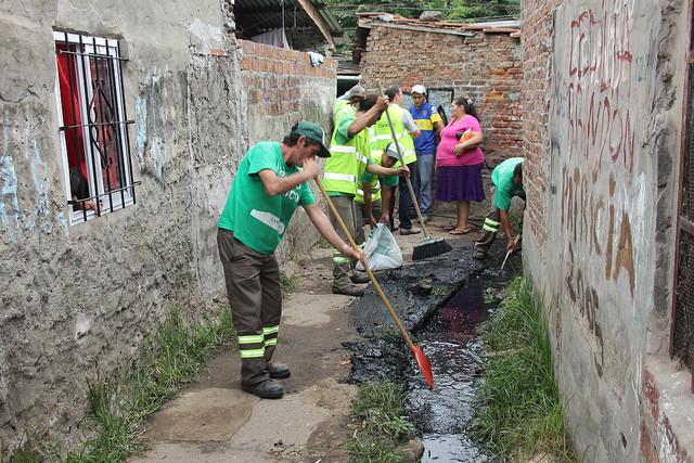 Importante operativo de limpieza en San Isidro Importante operativo de limpieza en San Isidro