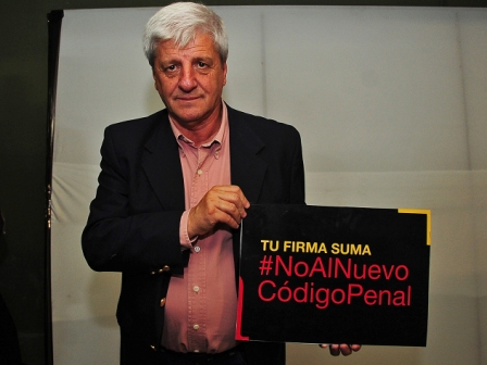 Luis Andreotti se sumó a la campaña #NoAlNuevoCodigoPenal Luis Andreotti se sumó a la campaña #NoAlNuevoCodigoPenal