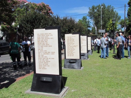 Julio Zamora y Facundo Moyano homenajearon a los más de 250 desaparecidos de Zona Norte