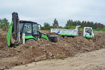 Avanza la construcción de un reservorio para evitar anegamientos en Villa Jardín Avanza la construcción de un reservorio para evitar anegamientos en Villa Jardín