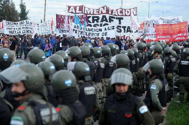 Un gendarme herid por los incidentes en el corte de panamericana en pacheco Un gendarme herid por los incidentes en el corte de panamericana en pacheco