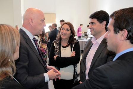 Jorge Macri, Antonio Bonfatti y Mónica Fein se reunieron en Rosario 