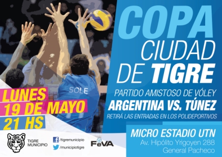 La Selección Argentina de vóley se presenta en Tigre