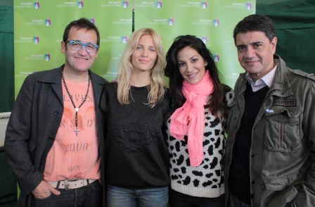Asistieron para apoyar el evento Liz Solari, Silvina Escudero y el actor Álvaro Navia