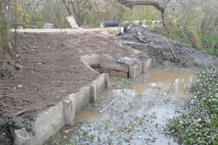 Construyen en Tigre compuertas de contención para crecidas del Río Luján Construyen en Tigre compuertas de contención para crecidas del Río Luján