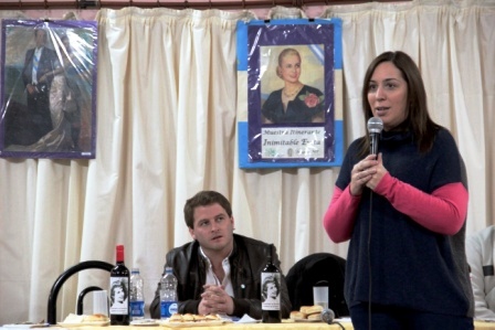 Vidal participó en San Fernando de un homenaje a Eva Perón